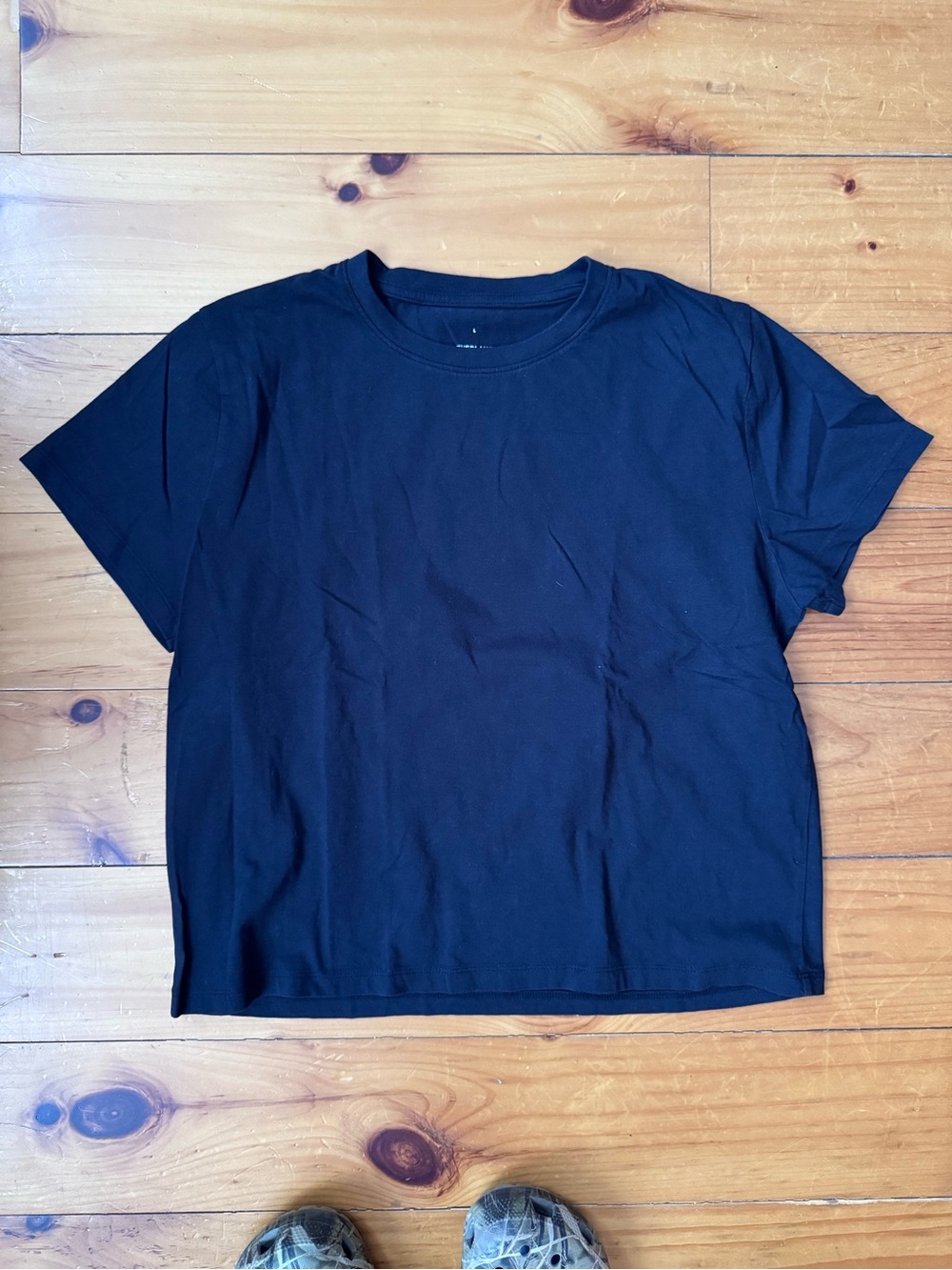 Everlane Box-Cut Tee Black Large